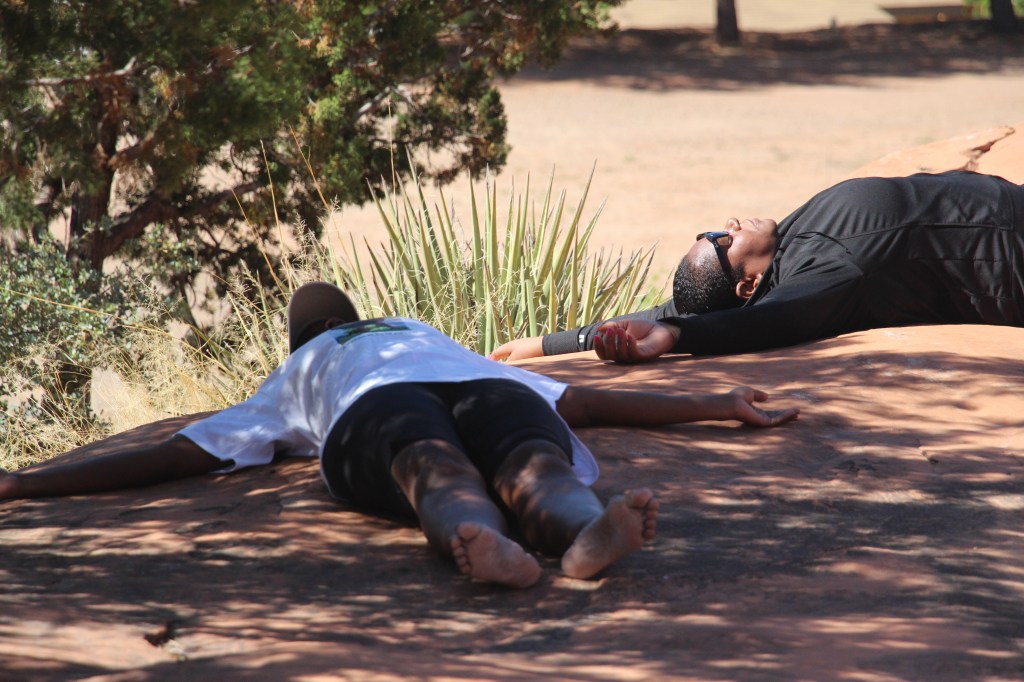 Enjoying the Red Rock's Healing
